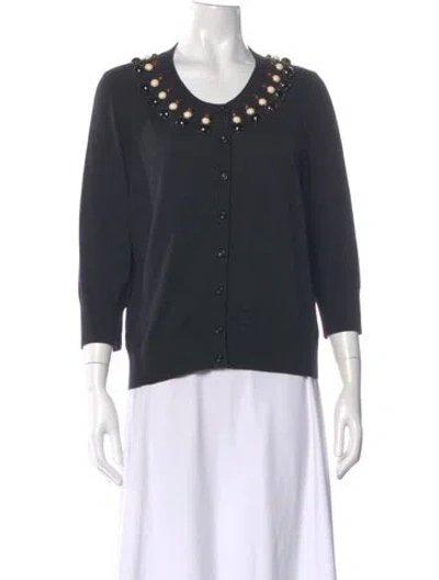 Pre-owned Kate Spade Scoop Neck Sweater In Gray