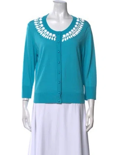 Pre-owned Kate Spade Scoop Neck Sweater In Multi