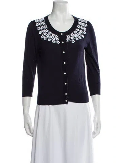 Pre-owned Kate Spade Scoop Neck Sweater In Multi