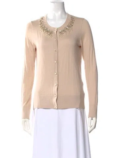 Pre-owned Kate Spade Scoop Neck Sweater In Neutral
