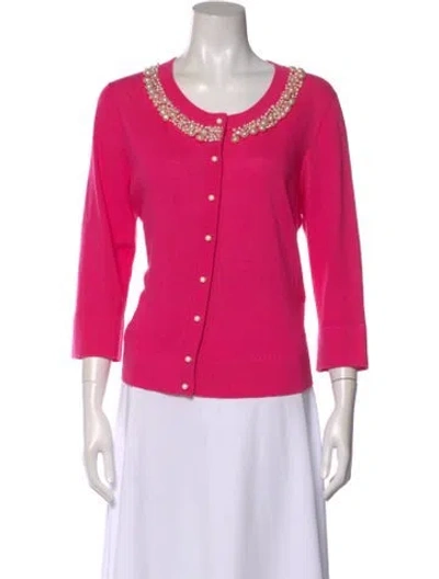 Pre-owned Kate Spade Scoop Neck Sweater In Pink