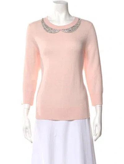 Pre-owned Kate Spade Scoop Neck Sweater In Pink