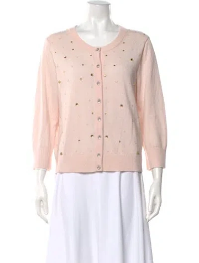 Pre-owned Kate Spade Scoop Neck Sweater In Pink