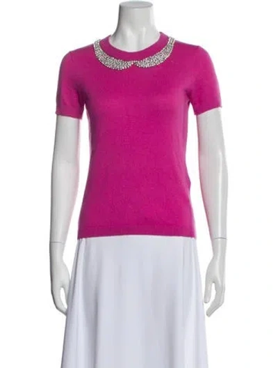 Pre-owned Kate Spade Scoop Neck Sweater In Pink