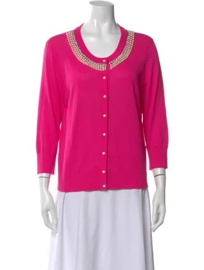 Pre-owned Kate Spade Scoop Neck Sweater In Pink