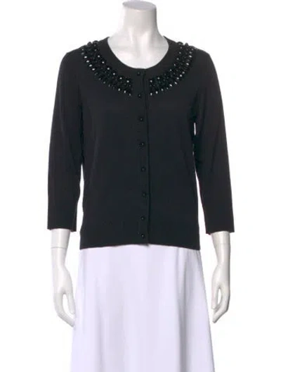 Pre-owned Kate Spade Scoop Neck Sweater W/ Tags In Black