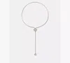 Kate Spade Sculpted Spade Lariat In Metallic