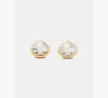 Kate Spade Two-tone Sculpted Spade Mini Stud Earrings In Gold