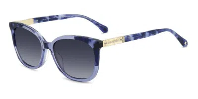 Kate Spade Seline 2/s Pjp/9o Occhiali Da Sole Blu Per Donna In Transparent Blue Tortoise Laminate
