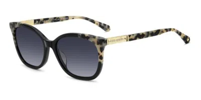 Kate Spade Seline 2/s Tcb/9o Women's Sunglasses Black Size 54 In Pattern