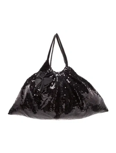 Pre-owned Kate Spade Sequins Evening Bag In Black