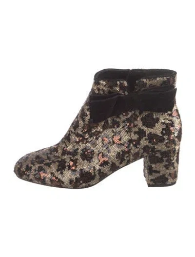 Pre-owned Kate Spade Sequins Patterned Boots