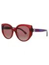 Kate Spade Seraphina/g/s Sunglasses In Red - Pink Gradient
