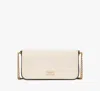 Kate Spade New York Devin Colorblocked Saffiano Leather Flap Chain Wallet In Timeless Taupe
