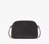 Kate Spade Serena Double Zip Dome Crossbody In Black