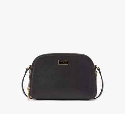 Kate Spade Serena Double Zip Dome Crossbody In Black