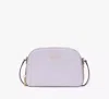 Kate Spade Serena Double Zip Dome Crossbody In Lavender Cream