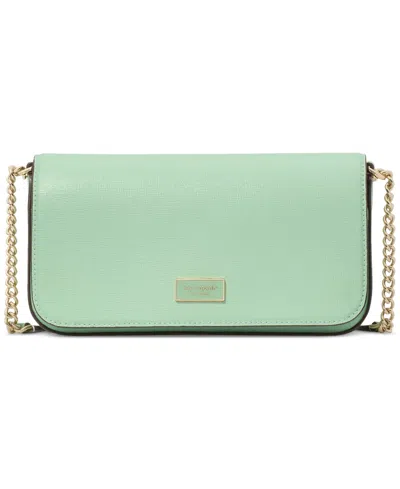 Kate Spade Serena Leather Chain Wallet In Pistachio Ice