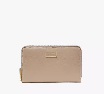 Kate Spade Serena Medium Zip Around Wallet In Timeless Taupe