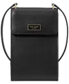 Kate Spade Serena Mini Leather Phone Crossbody Bag In Black