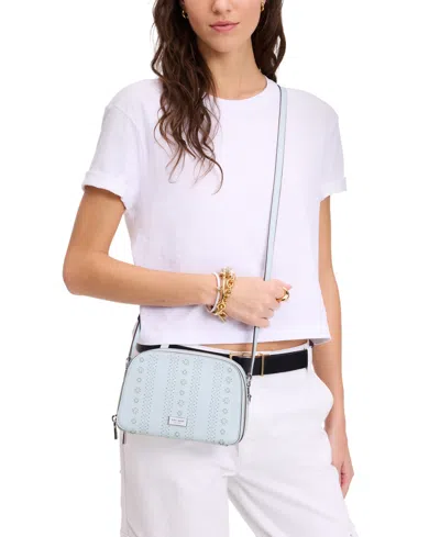 Kate Spade Serena Pointelle Double-zip Dome Leather Crossbody
