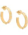 Kate Spade New York Large Faux Opal Hoop Earrings In Opal