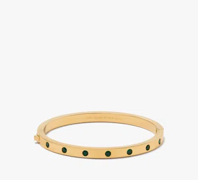 Kate Spade Set In Stone Hinged Bangle In Gold