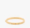 Kate Spade Set In Stone Hinged Bangle In Gold