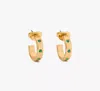 Kate Spade Set In Stone Huggies In Emerald