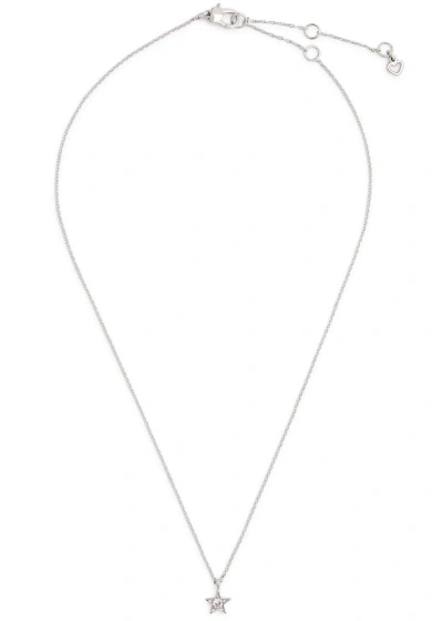 Kate Spade Set In Stone Star Necklace In White