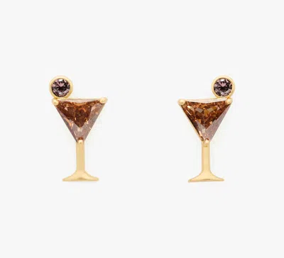 Kate Spade Shaken And Brewed Studs In Champagne