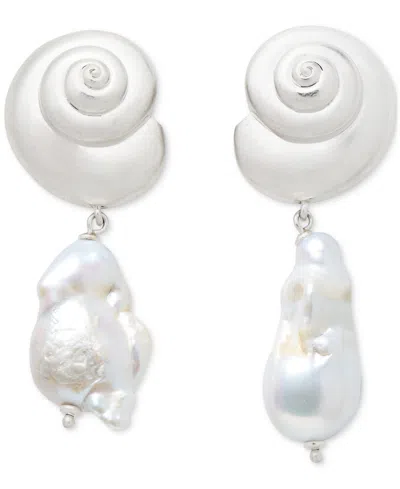 Kate Spade Shell & Freshwater Pearl Drop Earrings