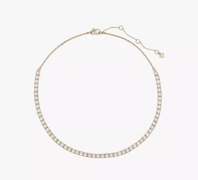 Kate Spade Shimmy Tennis Necklace In Silver