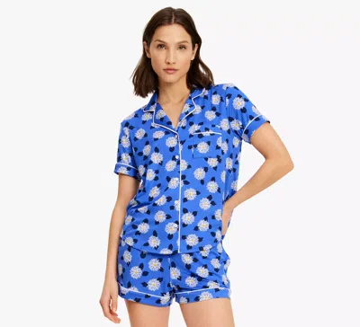 Kate Spade Short Pj Set In Blue