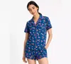 Kate Spade Short Pj Set In Wild Cherries