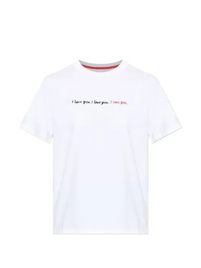 Kate Spade Short-sleeves Printed T-shirt In White