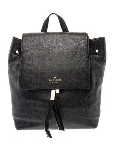 Pre-owned Kate Spade Signature Backpack In Black
