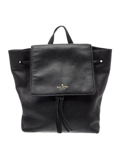 Pre-owned Kate Spade Signature Backpack In Black