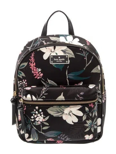 Pre-owned Kate Spade Signature Backpack In Black