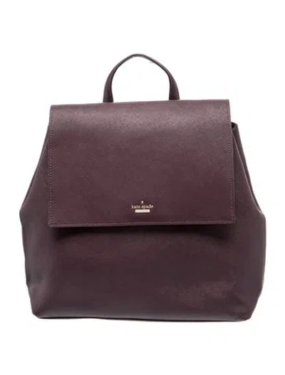 Pre-owned Kate Spade Signature Backpack In Purple