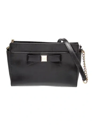 Pre-owned Kate Spade Signature Crossbody Bag In Black
