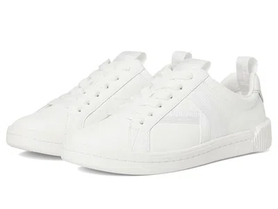 Kate Spade Signature Lace Up Sneakers In White