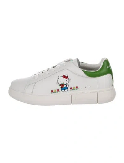 Pre-owned Kate Spade Signature Logo Leather Sneakers W/ Tags In Multi