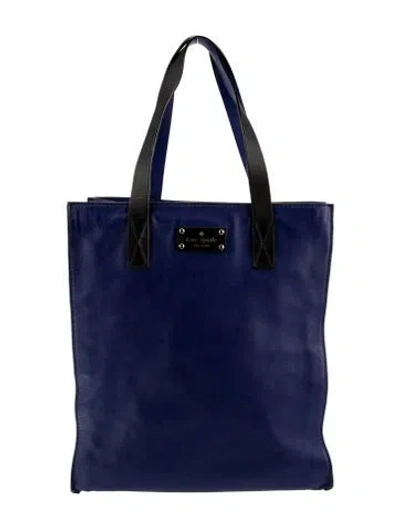 Pre-owned Kate Spade Signature Shoulder Bag In Blue