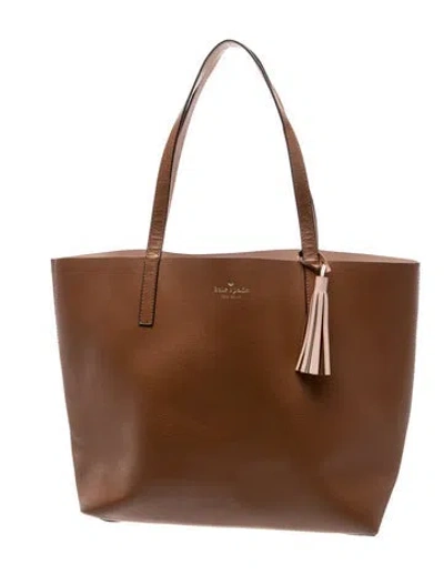 Pre-owned Kate Spade Signature Shoulder Bag In Brown