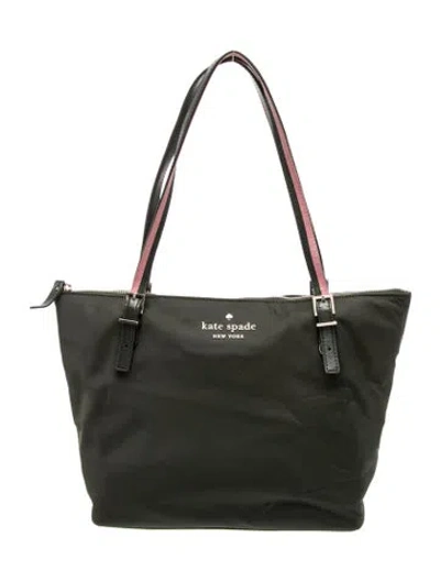 Pre-owned Kate Spade Signature Shoulder Bag In Green