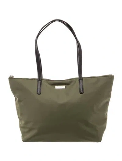 Pre-owned Kate Spade Signature Shoulder Bag In Green