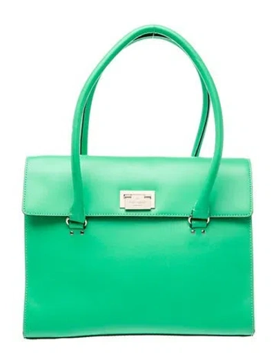 Pre-owned Kate Spade Signature Shoulder Bag In Green