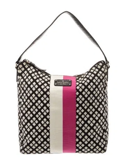 Pre-owned Kate Spade Signature Shoulder Bag Large In Multi