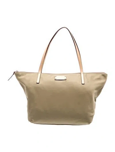 Pre-owned Kate Spade Signature Shoulder Bag In Neutral
